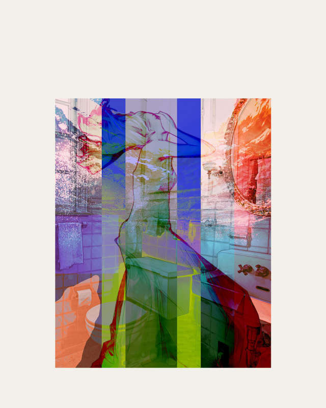 "Les Bain" Original Painting by Michele Utley-Voigt